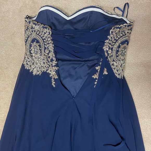 Royal Blue Prom Dress - Large - Picture 5 of 6